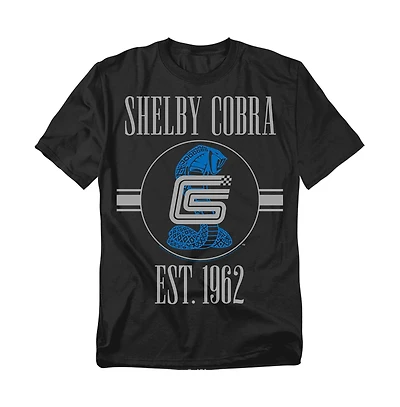Logovision Men's Carroll Shelby Vintage Large Snake And Signature T-Shirt