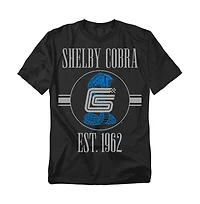 Logovision Men's Carroll Shelby Vintage Large Snake And Signature T-Shirt