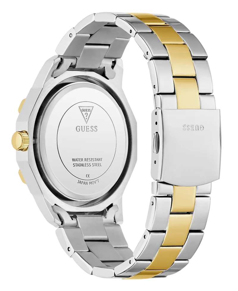 Guess Men's Two-Tone Multi-function Watch, 46mm