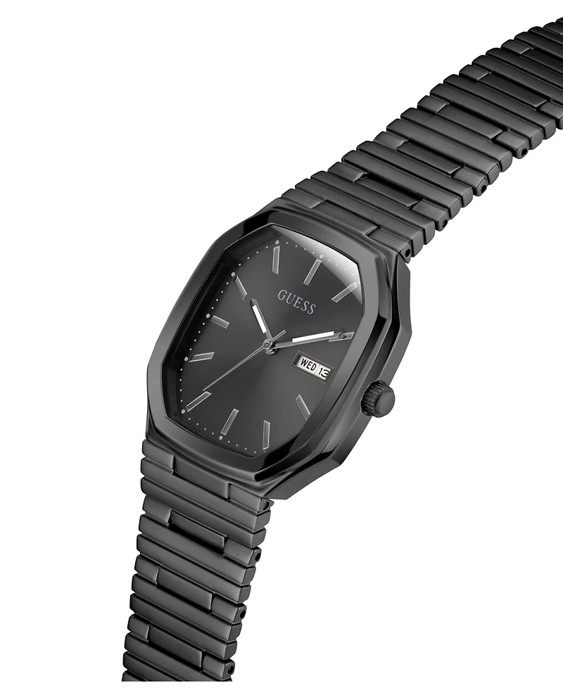 Guess Men's Black Date Watch, 35mm