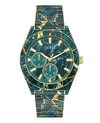 Guess Men's Green Multi-function Watch, 44mm