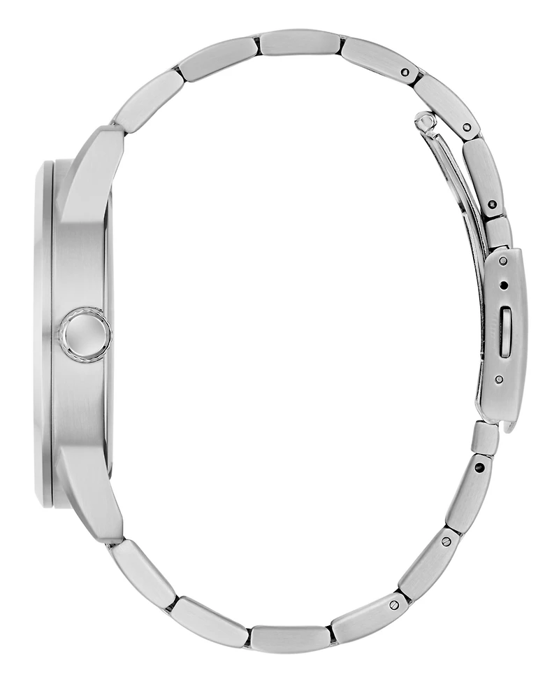 Guess Men's Silver Tone Multi-function Watch, 44mm