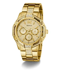 Guess Men's Gold Tone Multi-function Watch, 46mm