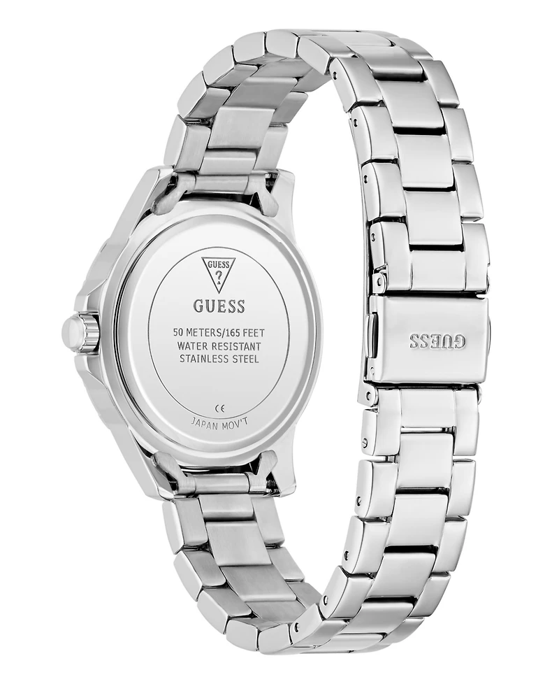 Guess Women's Silver Tone Analog Watch, 35mm