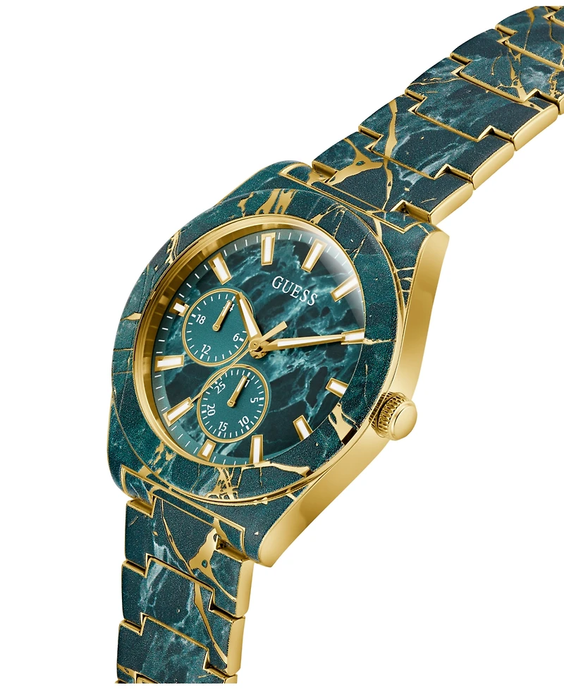 Guess Men's Green Multi-function Watch, 44mm