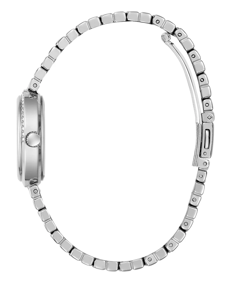 Guess Women's Silver Tone Analog Watch, 28mm
