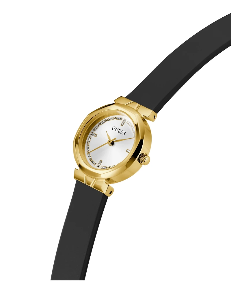 Guess Women's Black Gold Tone Analog Watch, 26mm