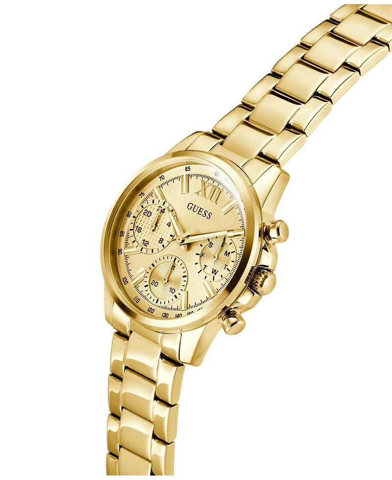 Guess Women's Gold Tone Multi-function Watch, 36mm