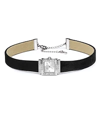 Guess Women's Black Silver Tone Analog Watch, 21mm