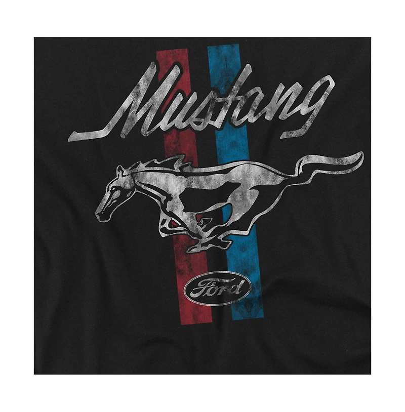 Logovision Men's Mustang Stripes T-Shirt