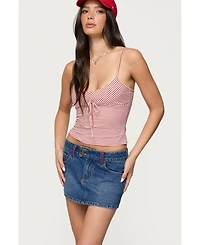 Edikted Women's Tova Striped Scoop Tank Top