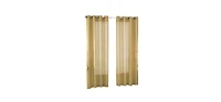 GoodGram Ultra Luxurious Elegant Sheer Grommet Single Curtain Panel