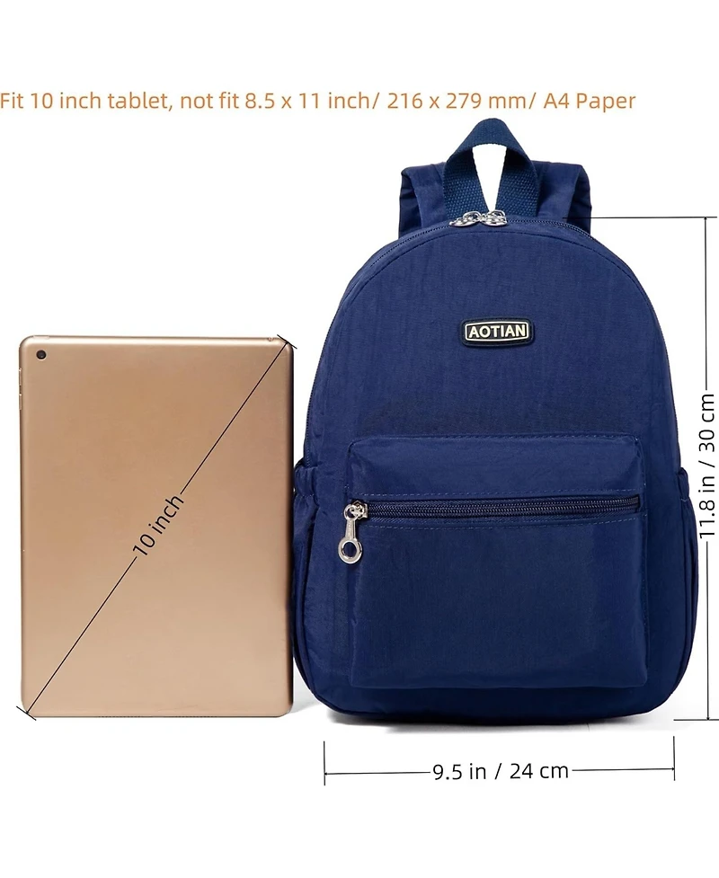Mini Lightweight 11.8 Inch Backpack Durable Travel Hiking Women and Girls Small Daypack, 7 Liters Blue