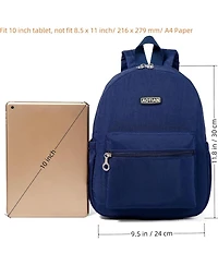 Mini Lightweight 11.8 Inch Backpack Durable Travel Hiking Women and Girls Small Daypack, 7 Liters Blue