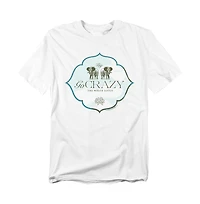 Logovision Men's White Lotus Go Crazy T-Shirt