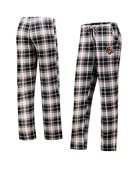 Concepts Sport Women's Black Cincinnati Bengals Ashford Plaid Knit Pants