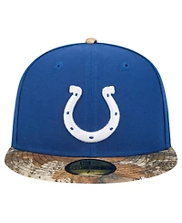 New Era Men's Royal Indianapolis Colts Active Two-Tone Camo 59FIFTY Fitted Hat