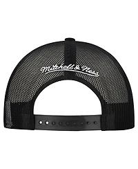 Mitchell & Ness Men's White/Black Pittsburgh Penguins Gridlock Trucker Adjustable Hat