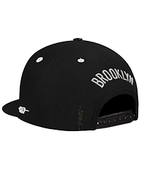Pro Standard Men's Cream Brooklyn Nets French Terry Snapback Hat