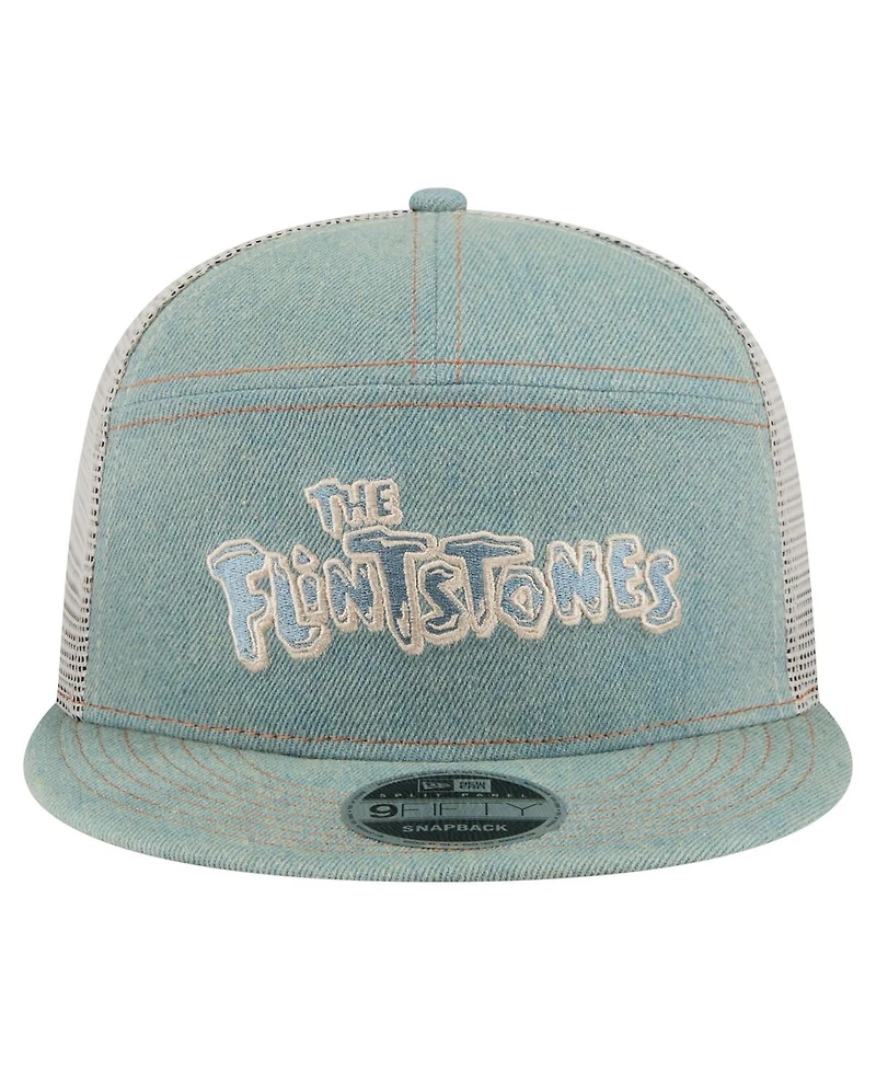 New Era Men's Denim the Flintstones Denim 9FIFTY Snapback Hat