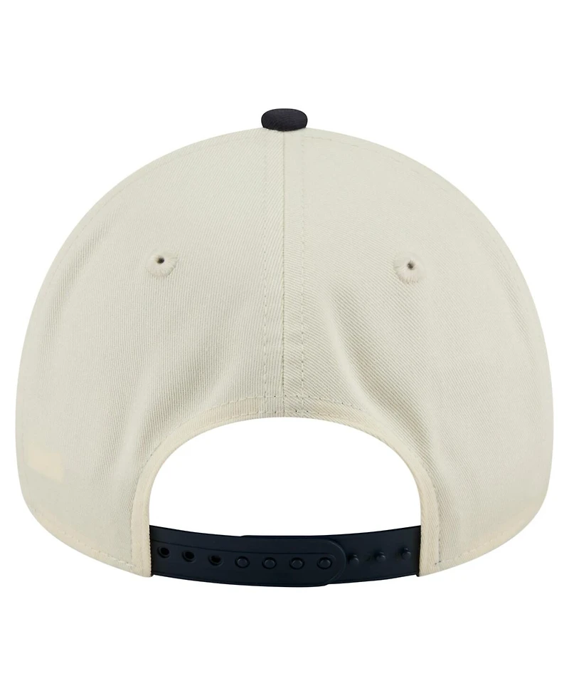 New Era Men's Cream Pittsburgh Pirates Speckle A-Frame 9FORTY Adjustable Hat