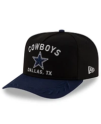 New Era Big Boys and Girls Black/Navy Dallas Cowboys 2025 Nfl Draft A-Frame 9FIFTY Snapback Hat