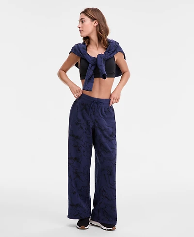 Id Ideology Women's Marbled Fleece Sweatpants, Macy's Exclusive