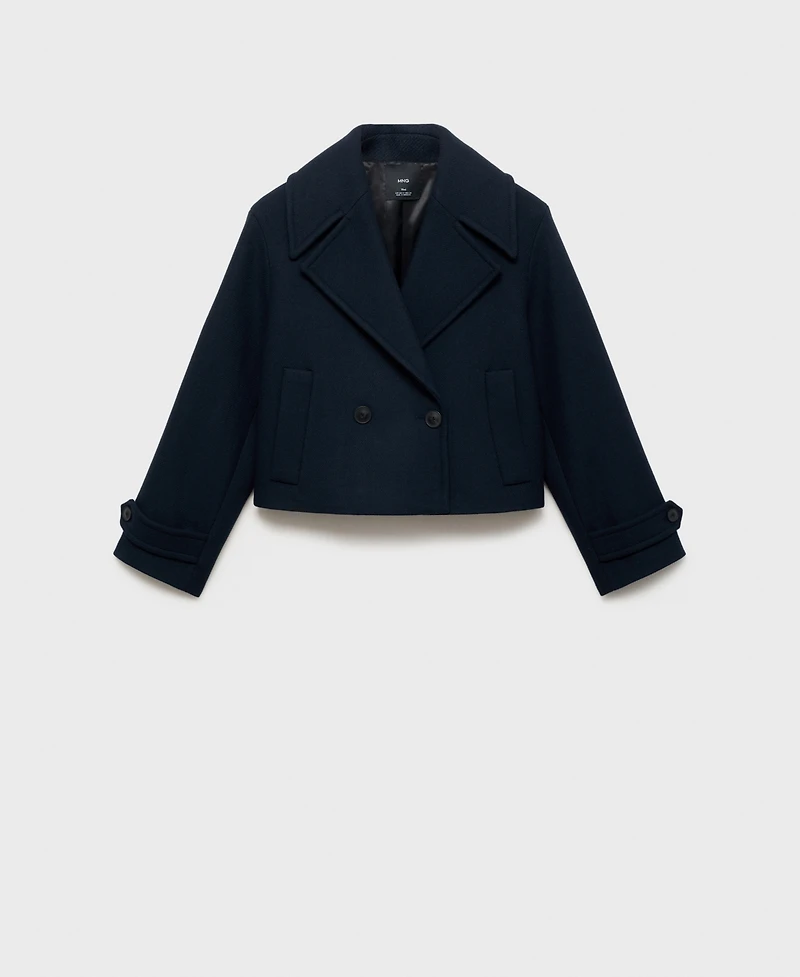 Mango Women's Maxi Lapels Wool-Blend Jacket