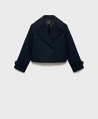 Mango Women's Maxi Lapels Wool-Blend Jacket