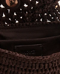 Mango Women's Mini Natural Fiber Crossbody Bag
