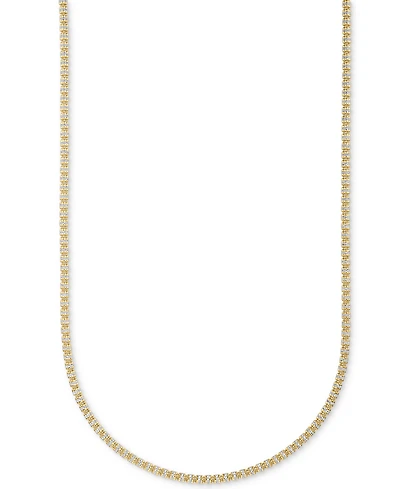 Men's Diamond-Cut Ice Chain Necklace in 14k Gold Over Sterling Silver, 22"