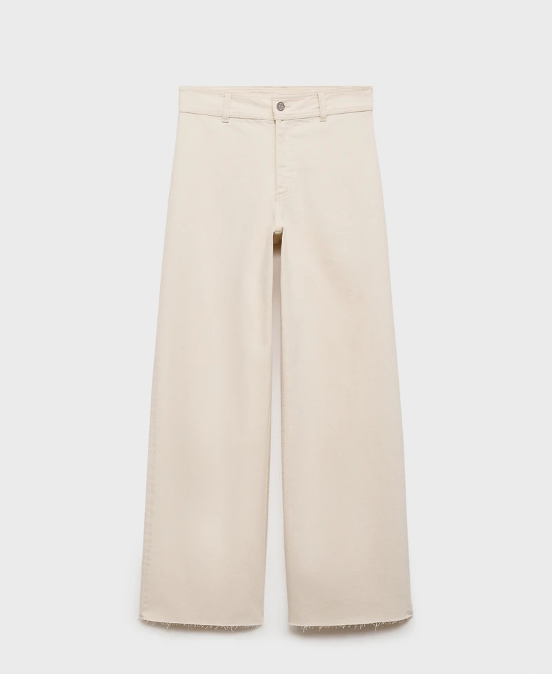 Mango Women's Catherin Culotte High-Rise Jeans