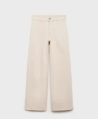 Mango Women's Catherin Culotte High-Rise Jeans