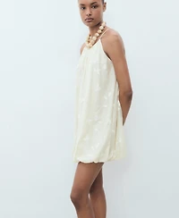 Mango Women's Balloon Halter Dress
