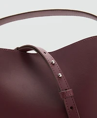 Mango Women's Buckle Mini Shopper Bag