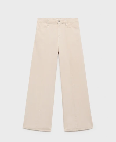Mango Women's Straight-Fit Mid-Rise Denim Jeans