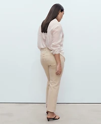 Mango Women's Sienna Flared Cropped Jeans