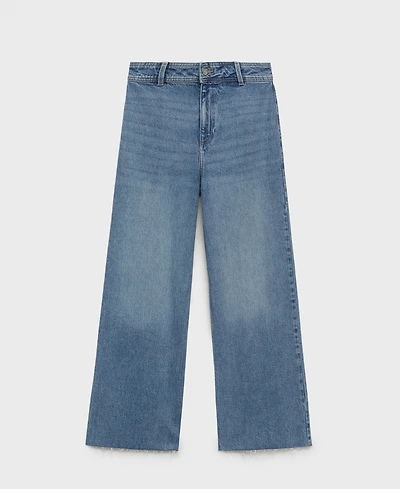 Mango Women's Catherin Culotte High-Rise Jeans