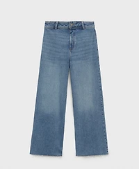 Mango Women's Catherin Culotte High-Rise Jeans