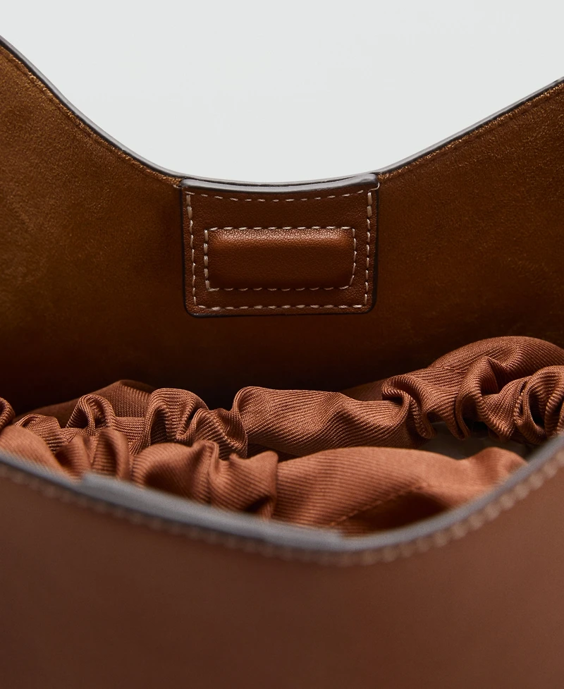 Mango Women's Buckle Shopper Bag