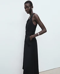Mango Women's Belted Lyocell Dress