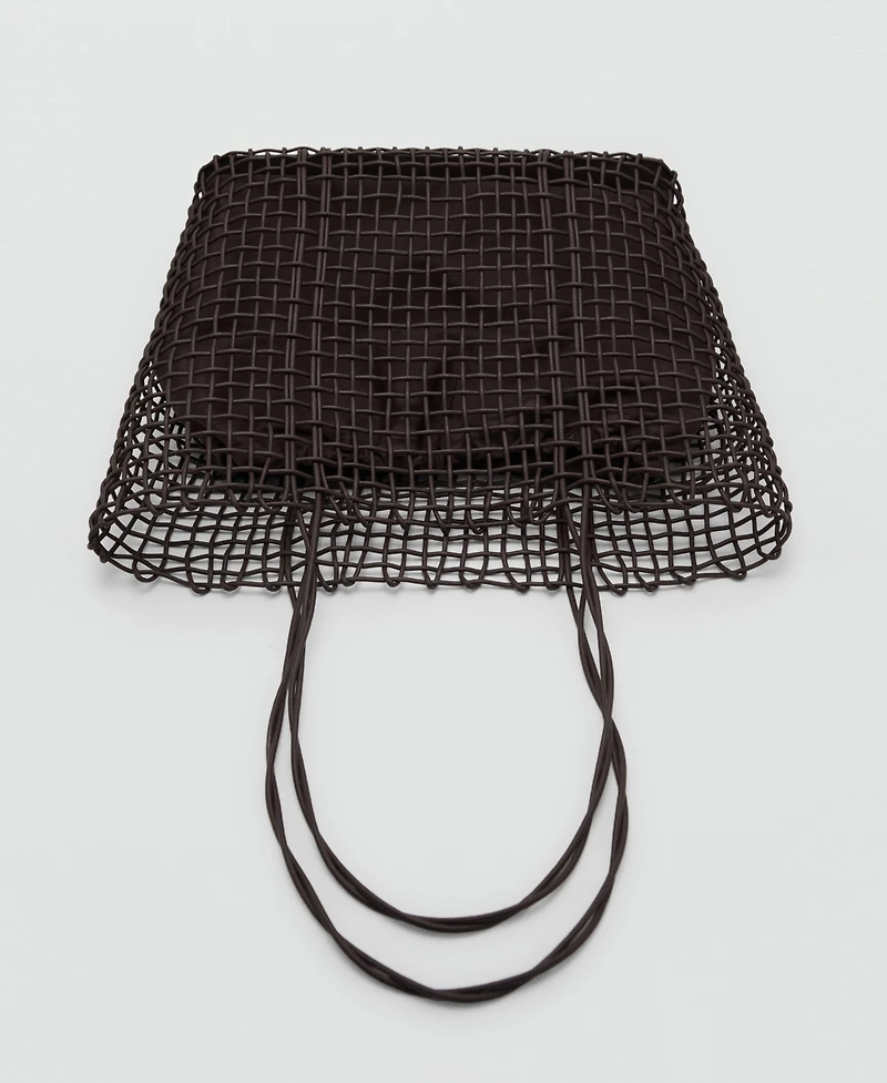 Mango Women's Braided Shopper Bag