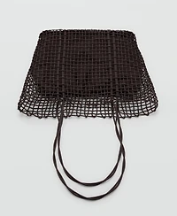 Mango Women's Braided Shopper Bag