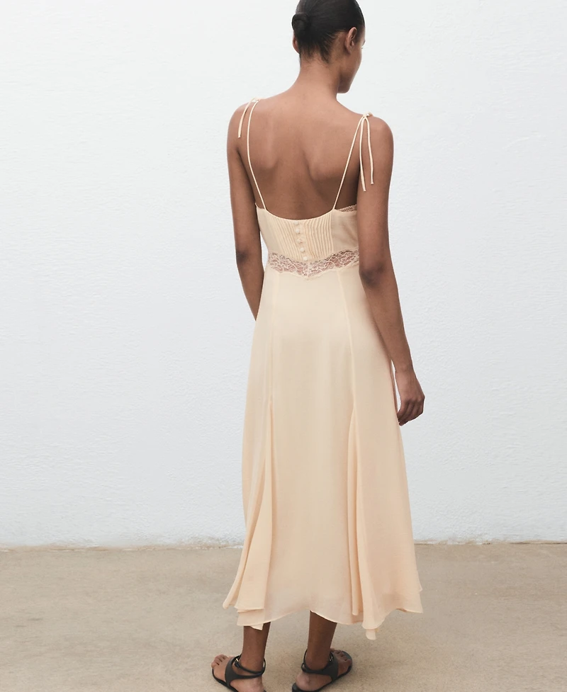 Mango Women's Lace Camisole Dress