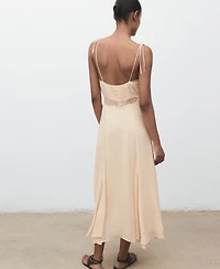 Mango Women's Lace Camisole Dress