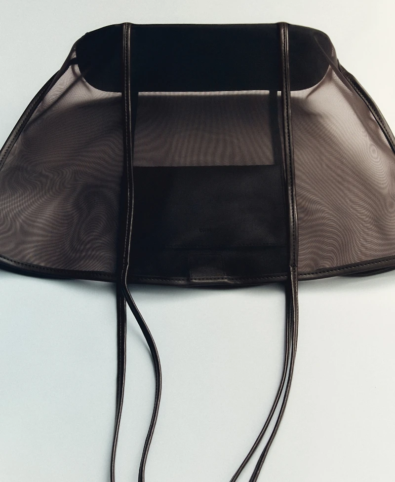 Mango Women's Semi-Transparent Shopper Bag