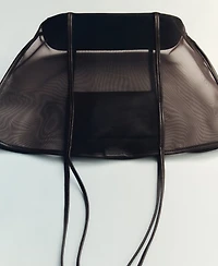 Mango Women's Semi-Transparent Shopper Bag