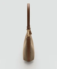 Mango Women's Printed Logo Shoulder Bag