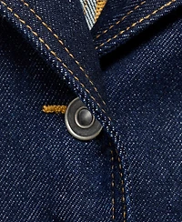 Mango Women's Pockets Fitted Denim Jacket
