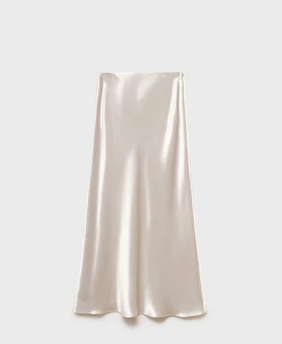 Mango Women's Midi Satin Skirt